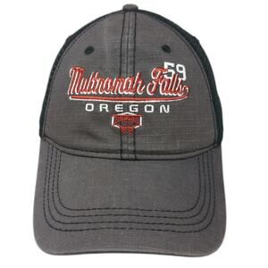 Mountain Trucker Hat Gray Red One Size Multnomah Falls Oregon Mesh Snapback